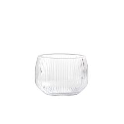 Fortessa Estiva Textured Short Tumblers, Set of 4, Clear