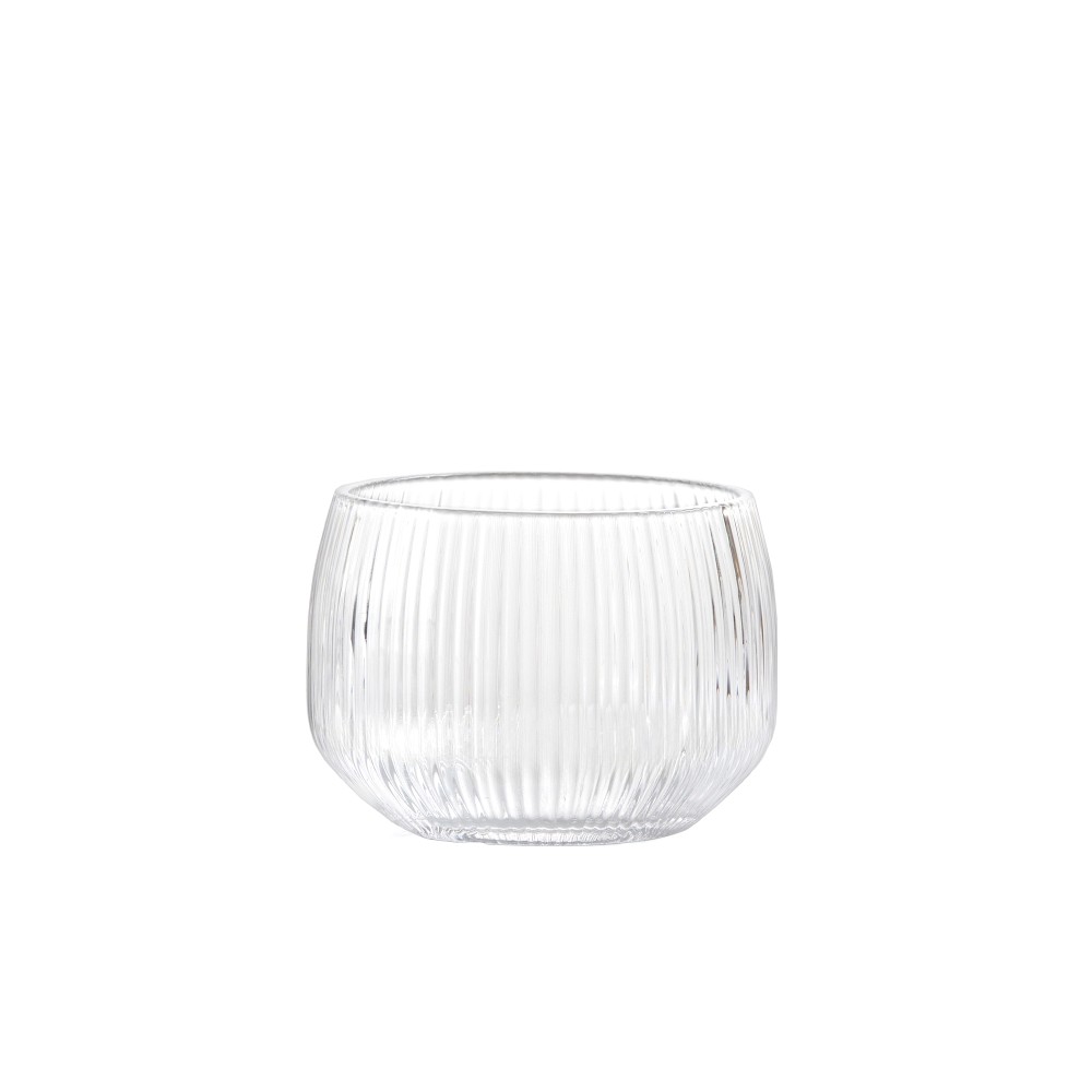 Fortessa Estiva Textured Short Tumblers, Set of 4, Clear