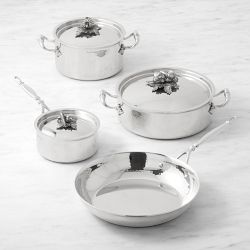 Ruffoni Opus Prima Hammered Stainless Steel 7-Piece Cookware Set