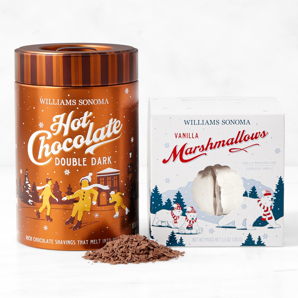 Williams Sonoma Double Dark Hot Chocolate & Vanilla Marshmallows