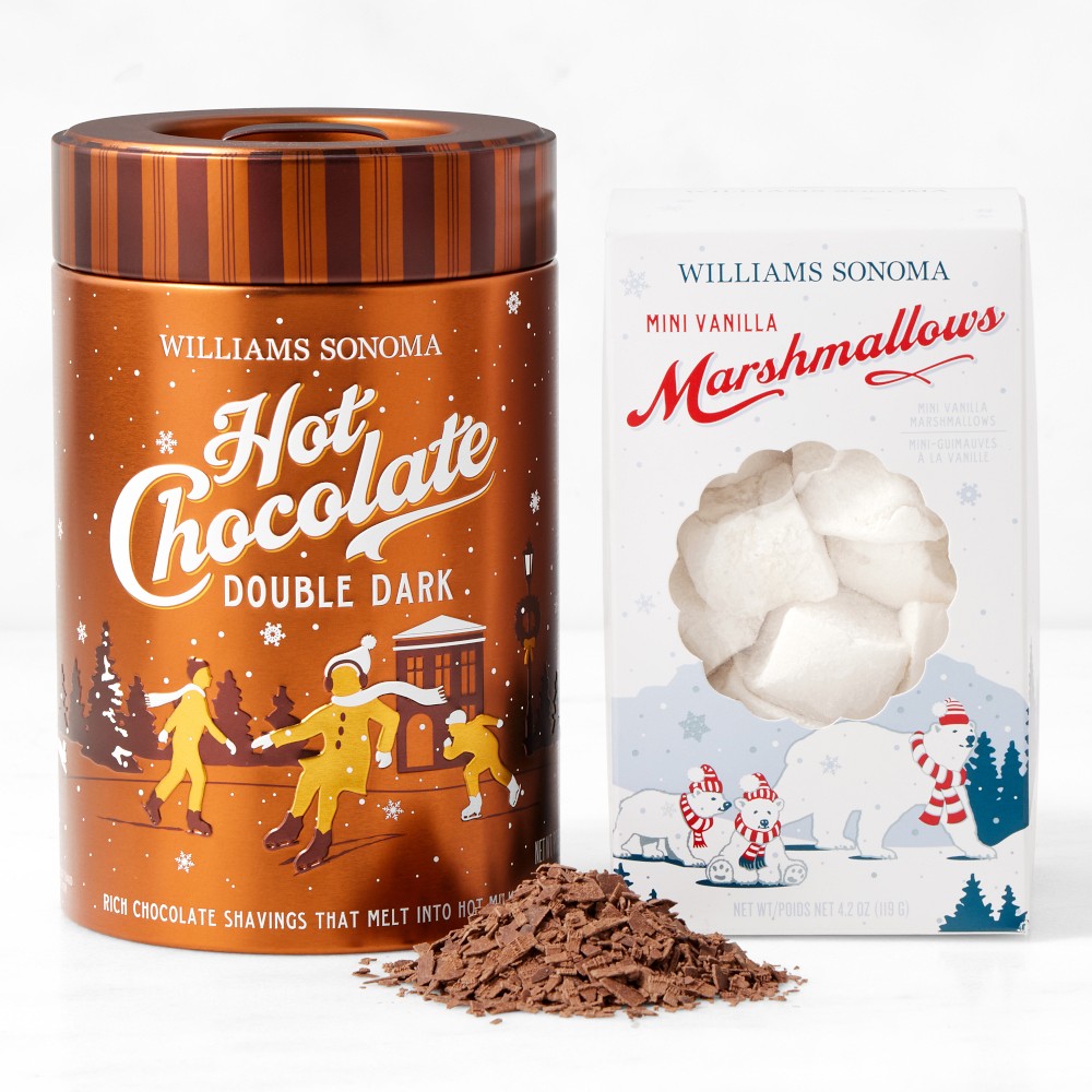Williams Sonoma Double Dark Hot Chocolate & Mini Marshmallows