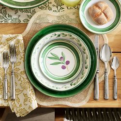 Proven&#231;al Garden Appetizer Plates, Set of 4