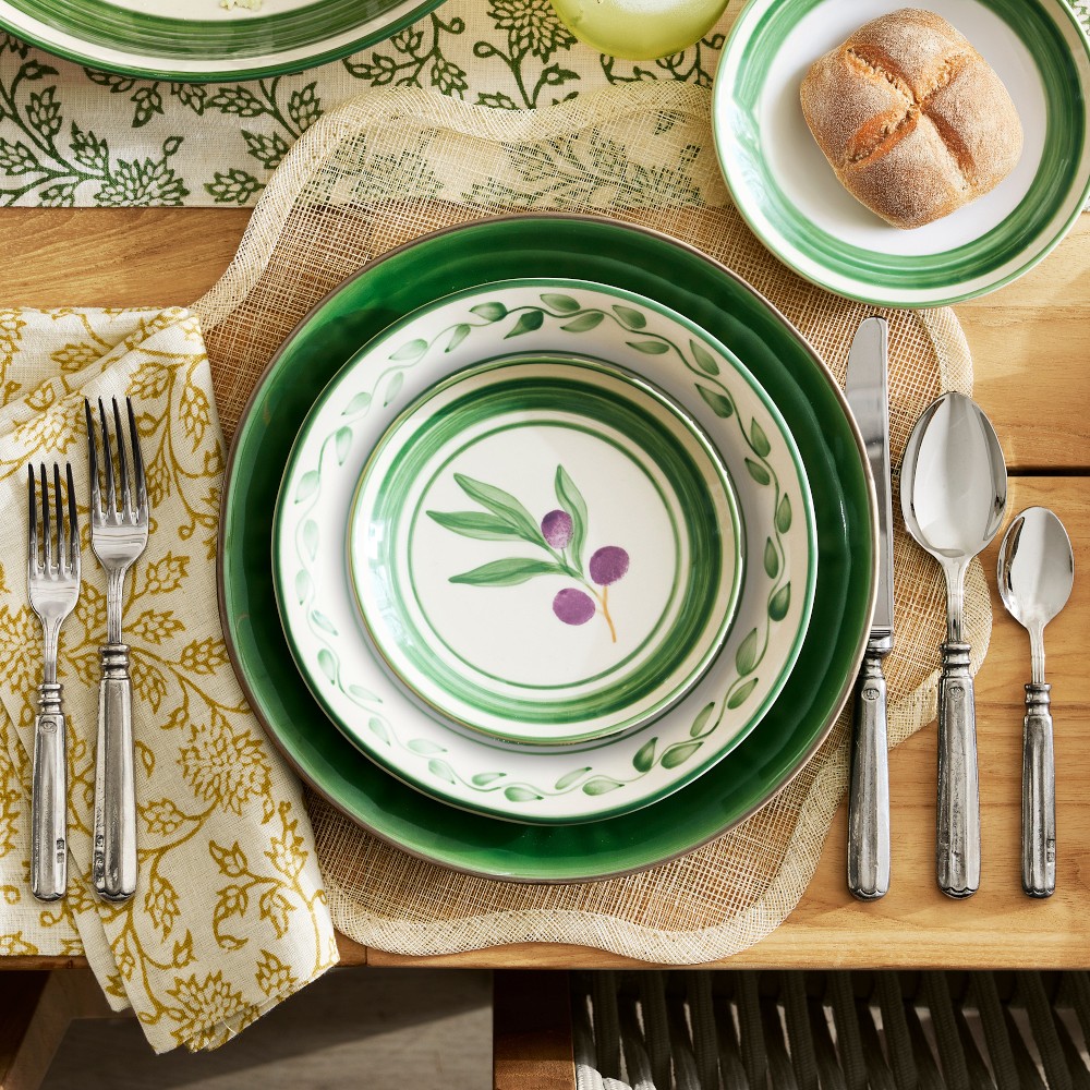 Proven&#231;al Garden Appetizer Plates, Set of 4