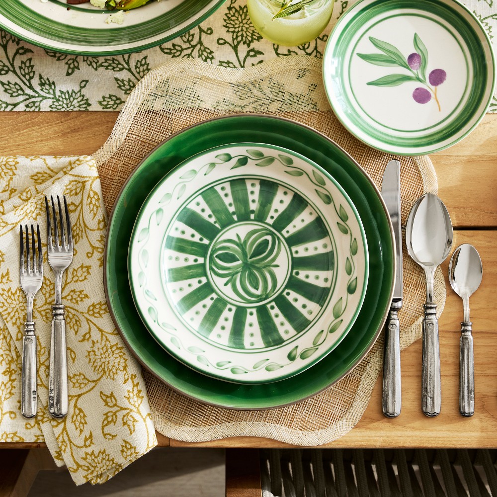 Proven&#231;al Garden Salad Plates, Set of 4