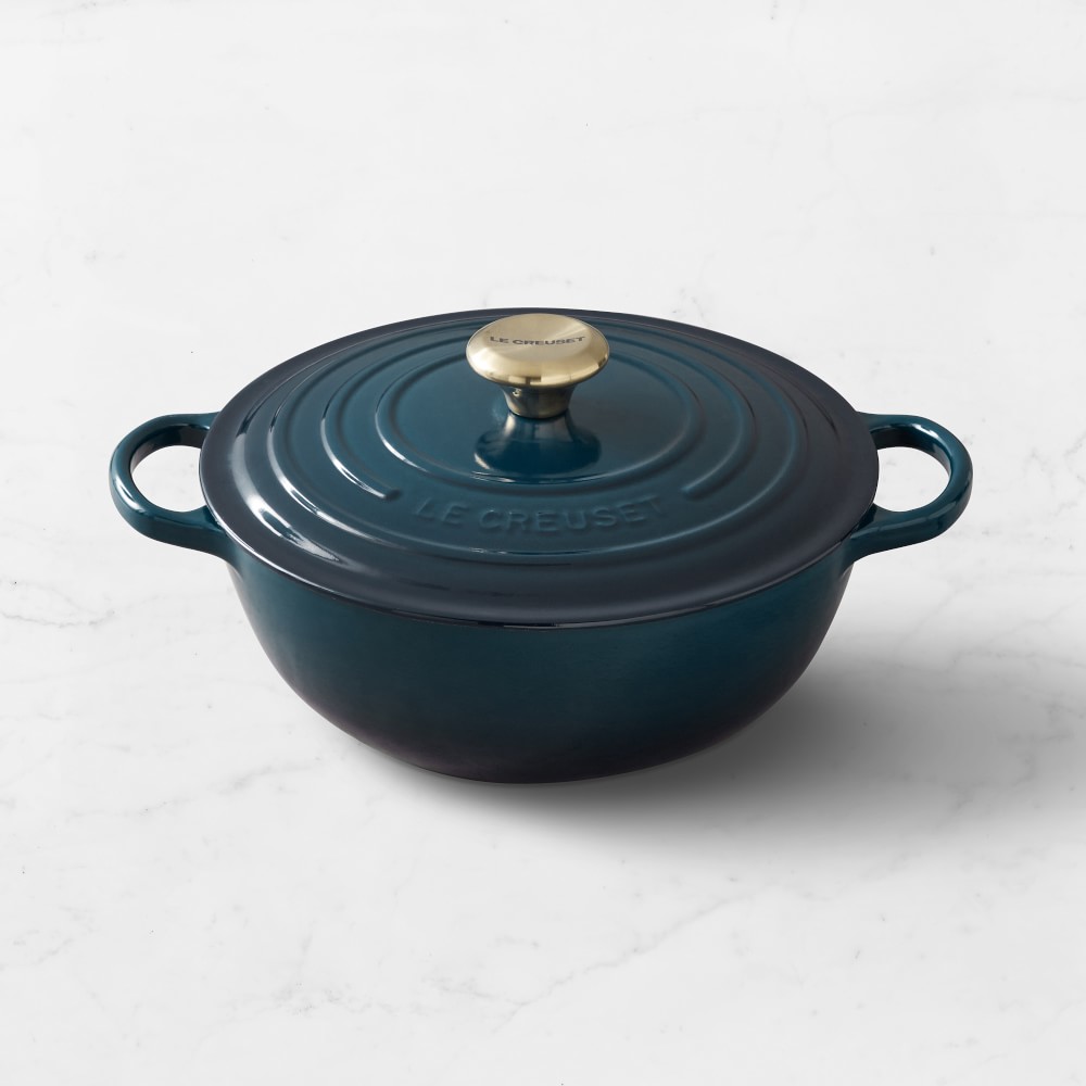 Le Creuset Enameled Cast Iron Soup Pot, 4 1/2-Qt., Agave