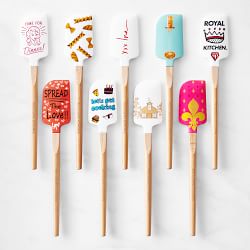 No Kid Hungry&#174; Tools for Change Silicone Wood Spatula, Tiny Chef, set of 2 Minis