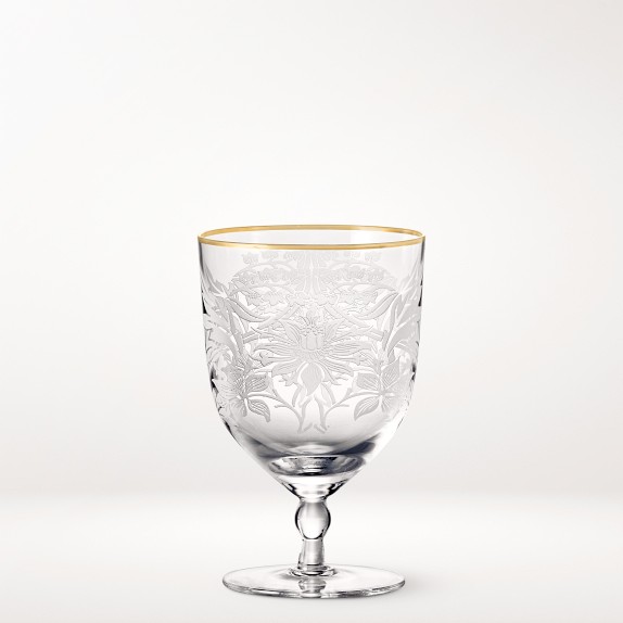 Morris & Co. x Williams Sonoma Etched Goblets, 13-oz