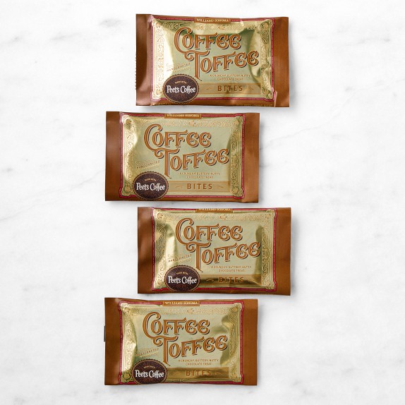 Williams Sonoma Coffee Toffee Bites with Peet's Coffee, Set of 4