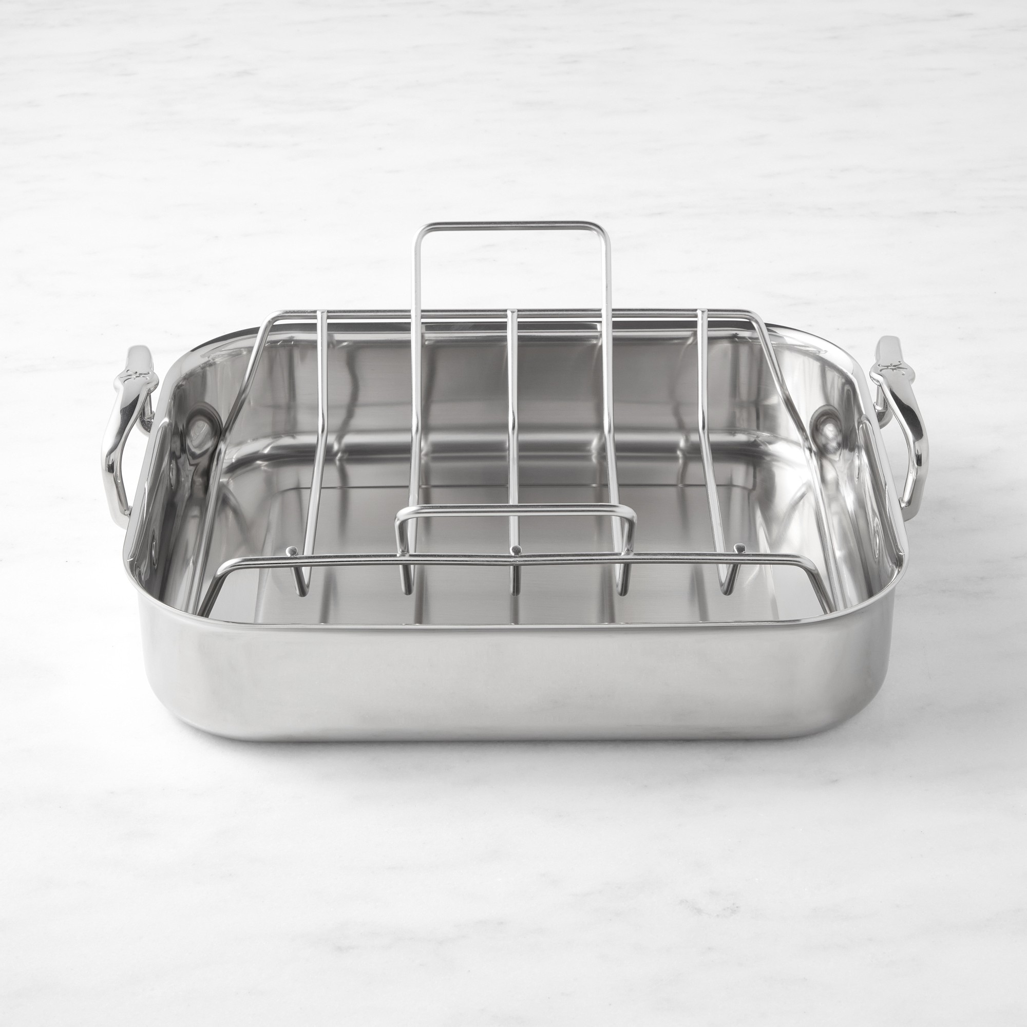 Hestan Provisions Polished Stainless-Steel Classic Roaster with Rack