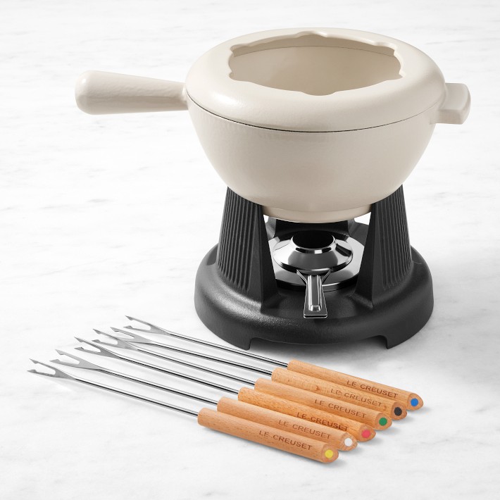調理器具 LE CREUSET COMPACT Fondue Set Le Creuset Fondue Pot - Elegant Cast Iron Cookware
