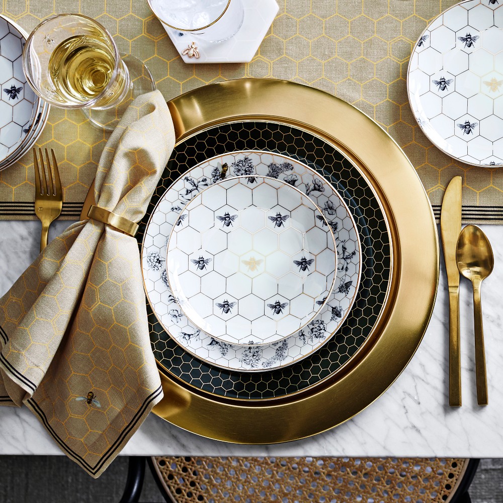 Honeycomb Appetizer Plates