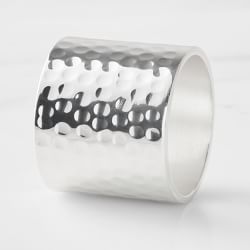 Hammered Napkin Rings, Set of 4