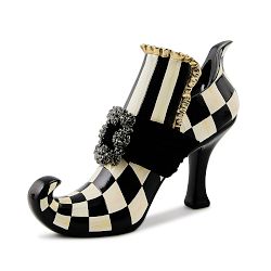 Mackenzie Childs Courtly Check Witch's Shoe