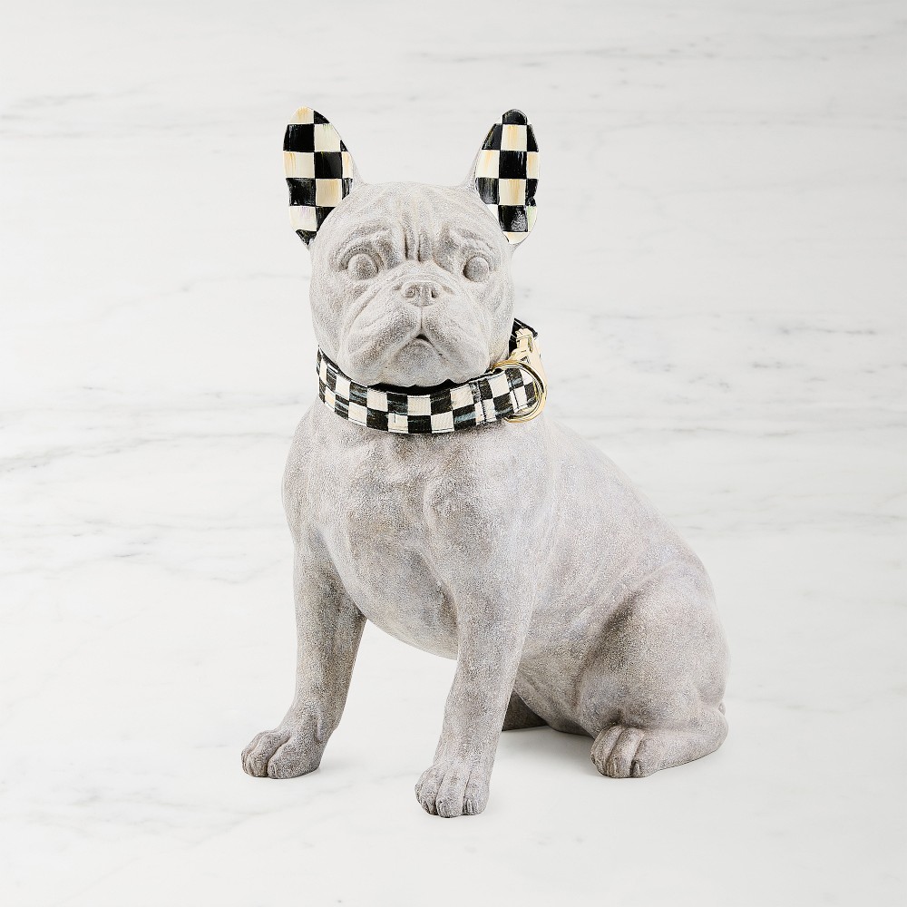 Mackenzie-Childs Courtly Check French Bulldog Figurine