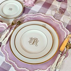 Pickard Signature Monogram Dinner Plate