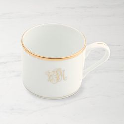 Monogrammed Pickard Signature Can Teacup, Gold