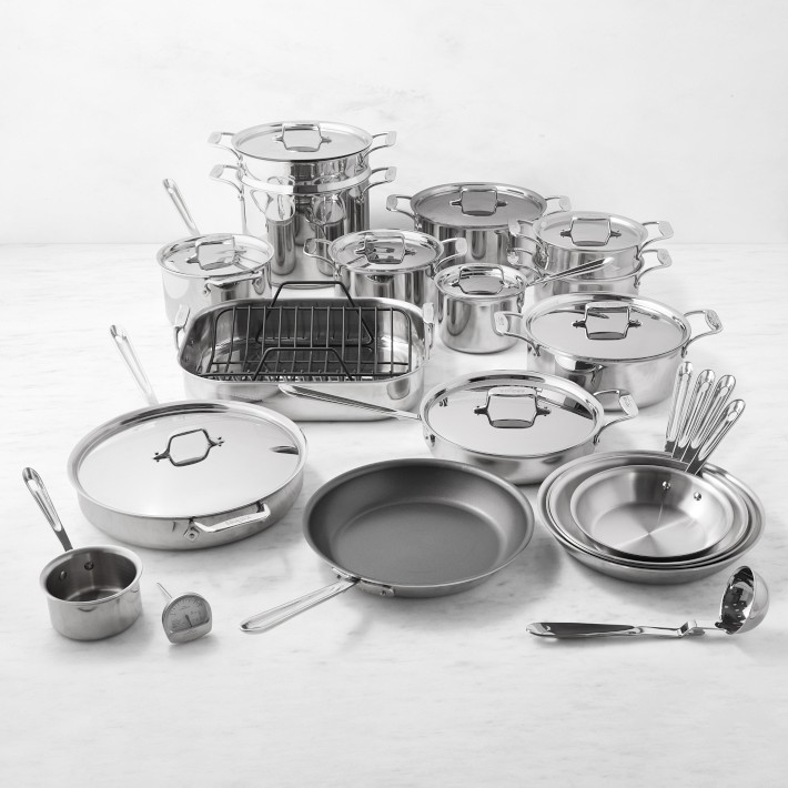 All-Clad D5® Stainless-Steel 30-Piece Cookware Set