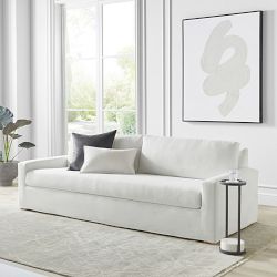 Ghent Square Arm Slipcovered Sofa (70&quot;-108&quot;)