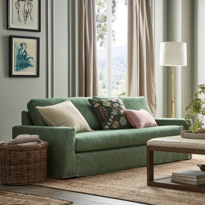 Grand Sofa Square Arm Sofa Slipcover Ghent Square Arm