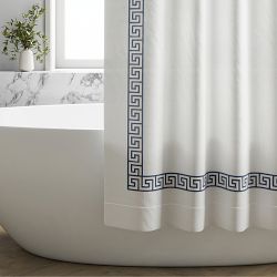 Chambers&#174 Greek Key Shower Curtain