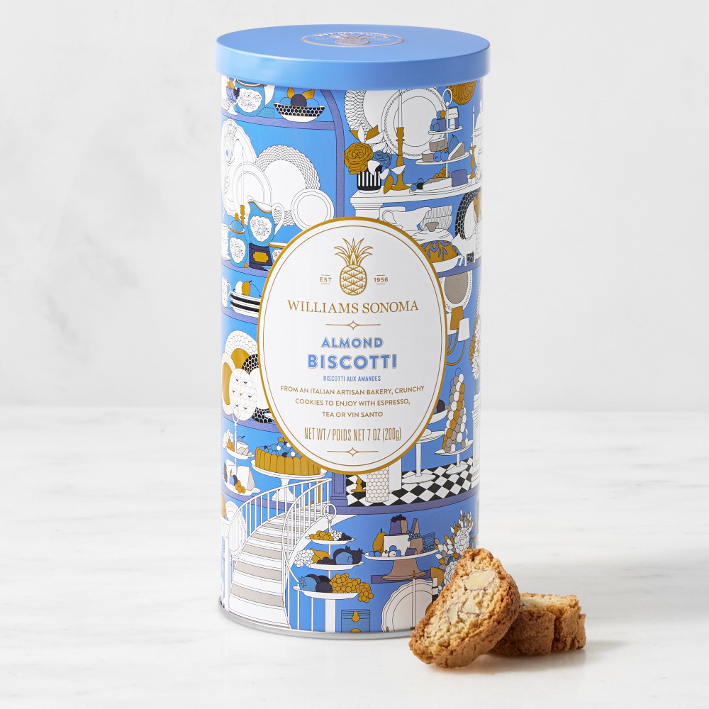 Williams Sonoma Signature Tin, Almond Biscotti