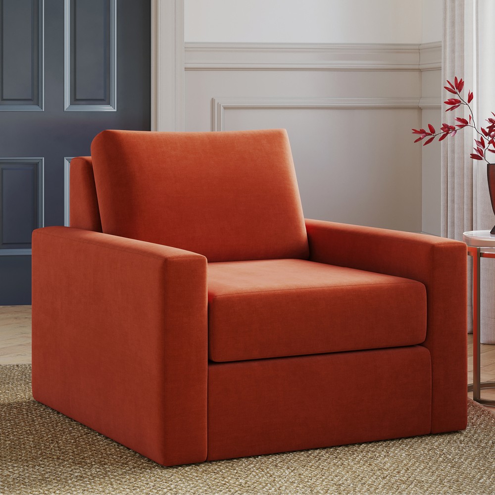 Ghent Square Arm Swivel Armchair