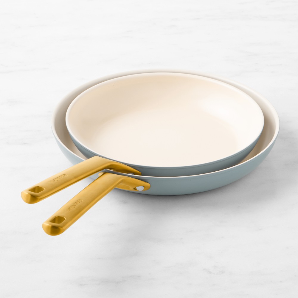 GreenPan™ Reserve Pro Ceramic Nonstick Fry Pan Set, 10" & 12" - 10" & 12", Glacier