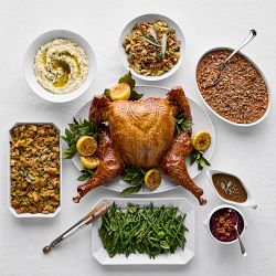 Williams Sonoma Test Kitchen Spatchcock Turkey Dinner, Serves 8-10, Immediate Delivery