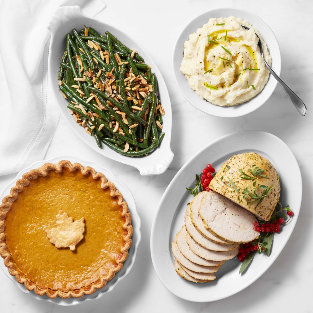 Complete Thanksgiving Herb Roasted Turkey Breast Dinner, Serves 4, First Available