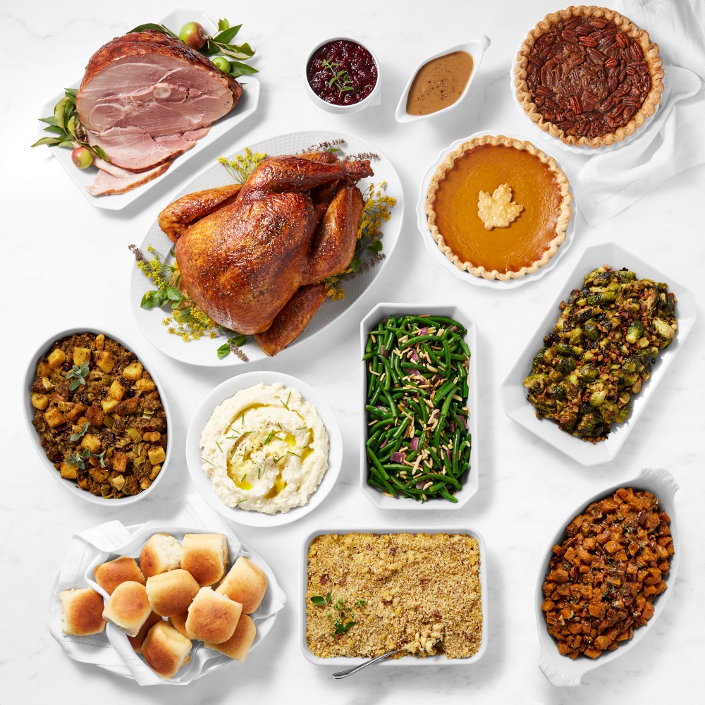 Williams Sonoma Ultimate Ham & Turkey Thanksgiving Dinner, Serves 12, First Available