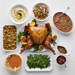 Williams Sonoma Test Kitchen Spatchcock Turkey Dinner Serves 8-10