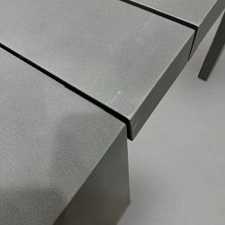 OPEN BOX: Larnaca Outdoor 108&quot; Metal Dining Table