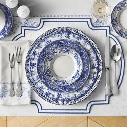 English Floral Appetizer Plates, Set of 4