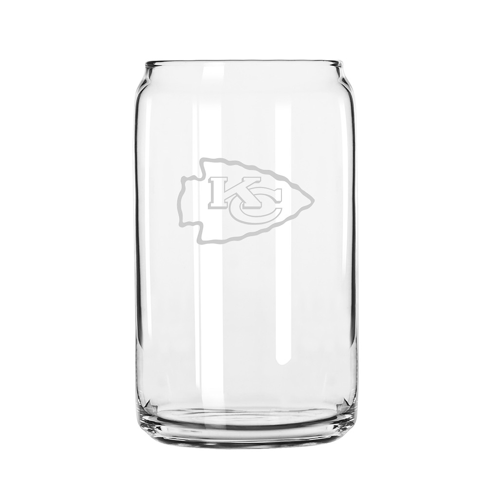 NFL Beer Can Glasses, Set of 4, Kansas City Chiefs