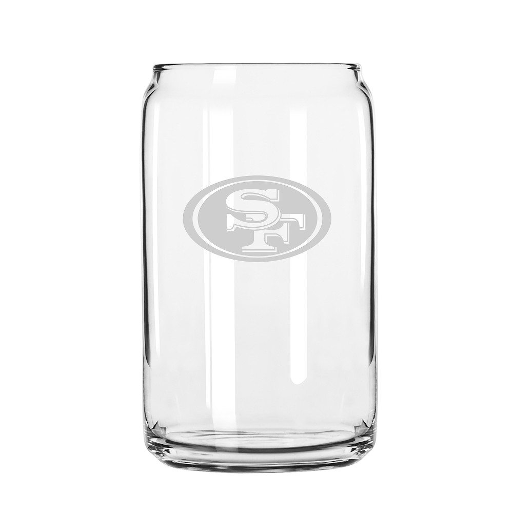 NFL Beer Can Glasses, Set of 4, San Francisco 49ers