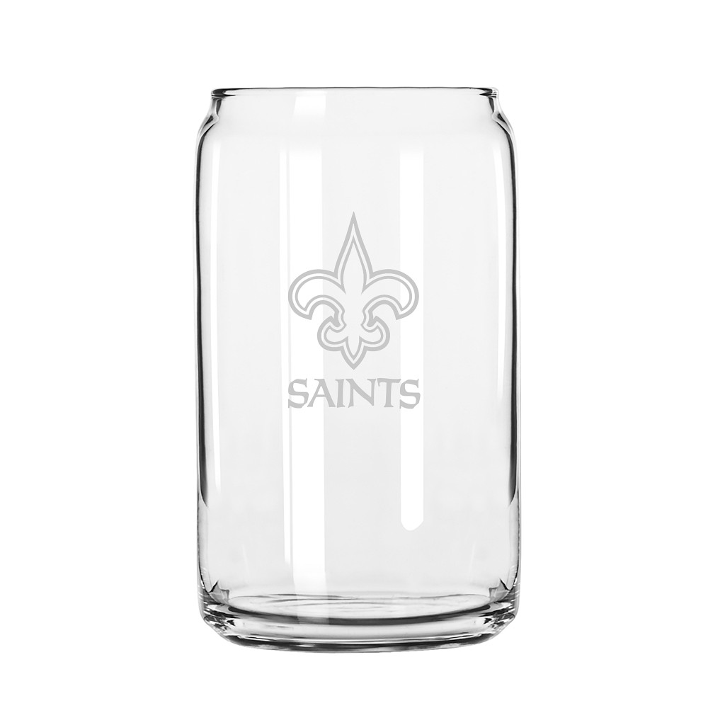 NFL Beer Can Glasses, Set of 4, New Orleans Saints