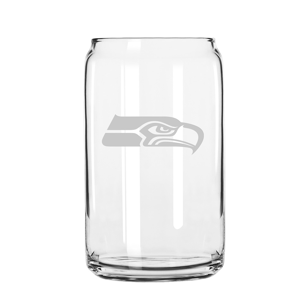 NFL Beer Can Glasses, Set of 4, Seattle Seahawks