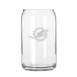 NFL Beer Can Glasses, Set of 4, Miami Dolphins