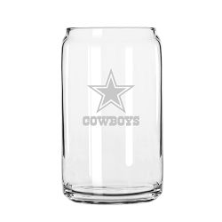 NFL Beer Can Glasses, Set of 4, Dallas Cowboys
