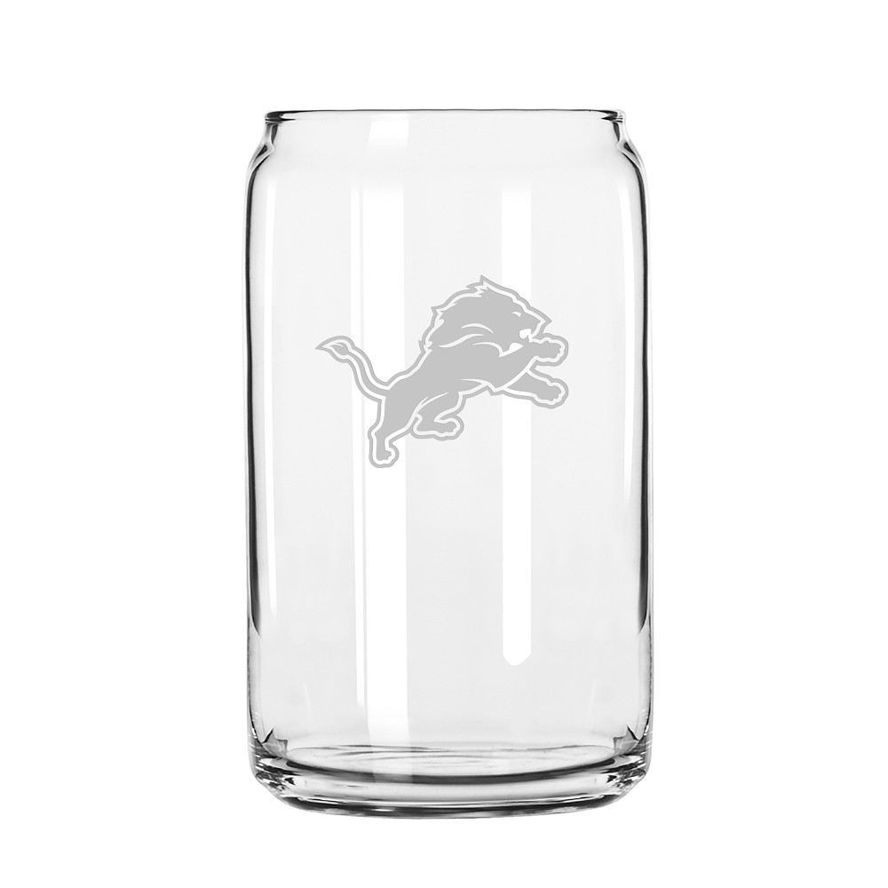 NFL Beer Can Glasses, Set of 4, Detroit Lions