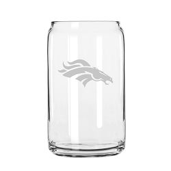 NFL Beer Can Glasses, Set of 4, Denver Broncos