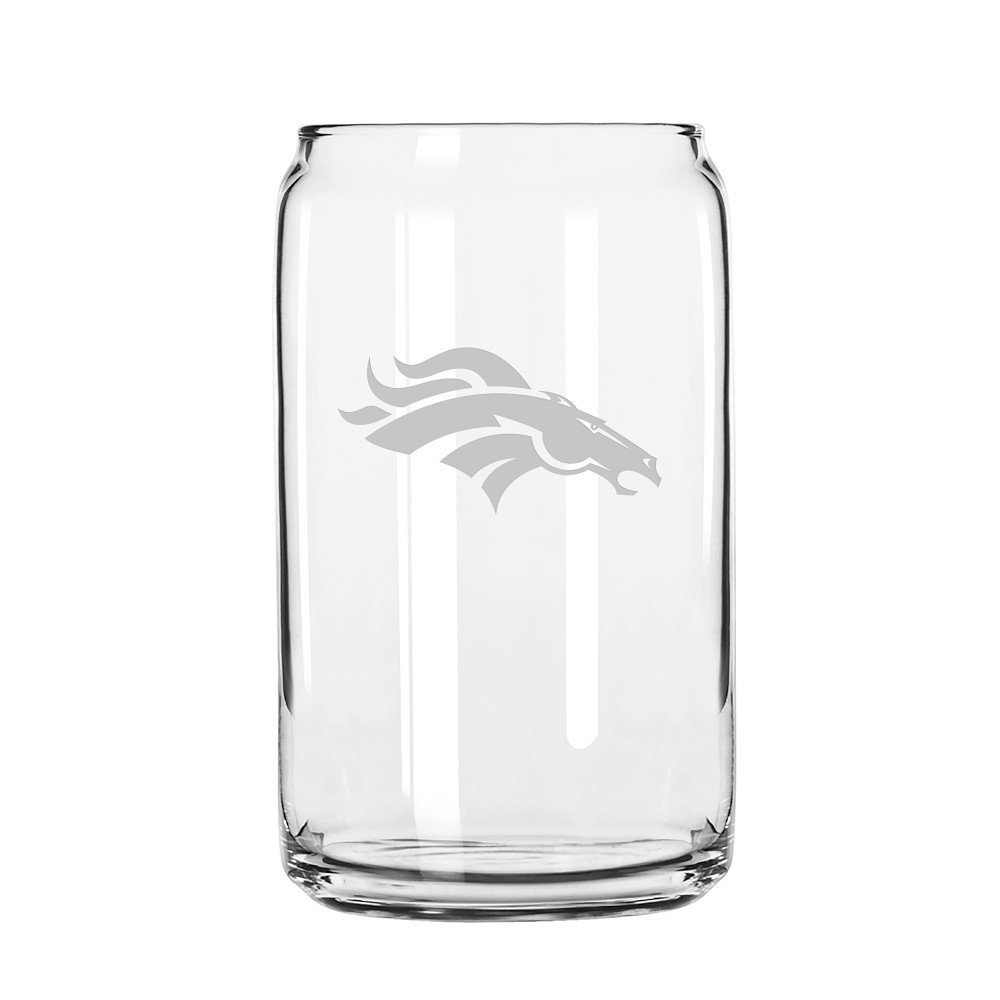 NFL Beer Can Glasses, Set of 4, Denver Broncos