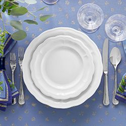 Pillivuyt Queen Anne Porcelain Salad Plates, Set of 4