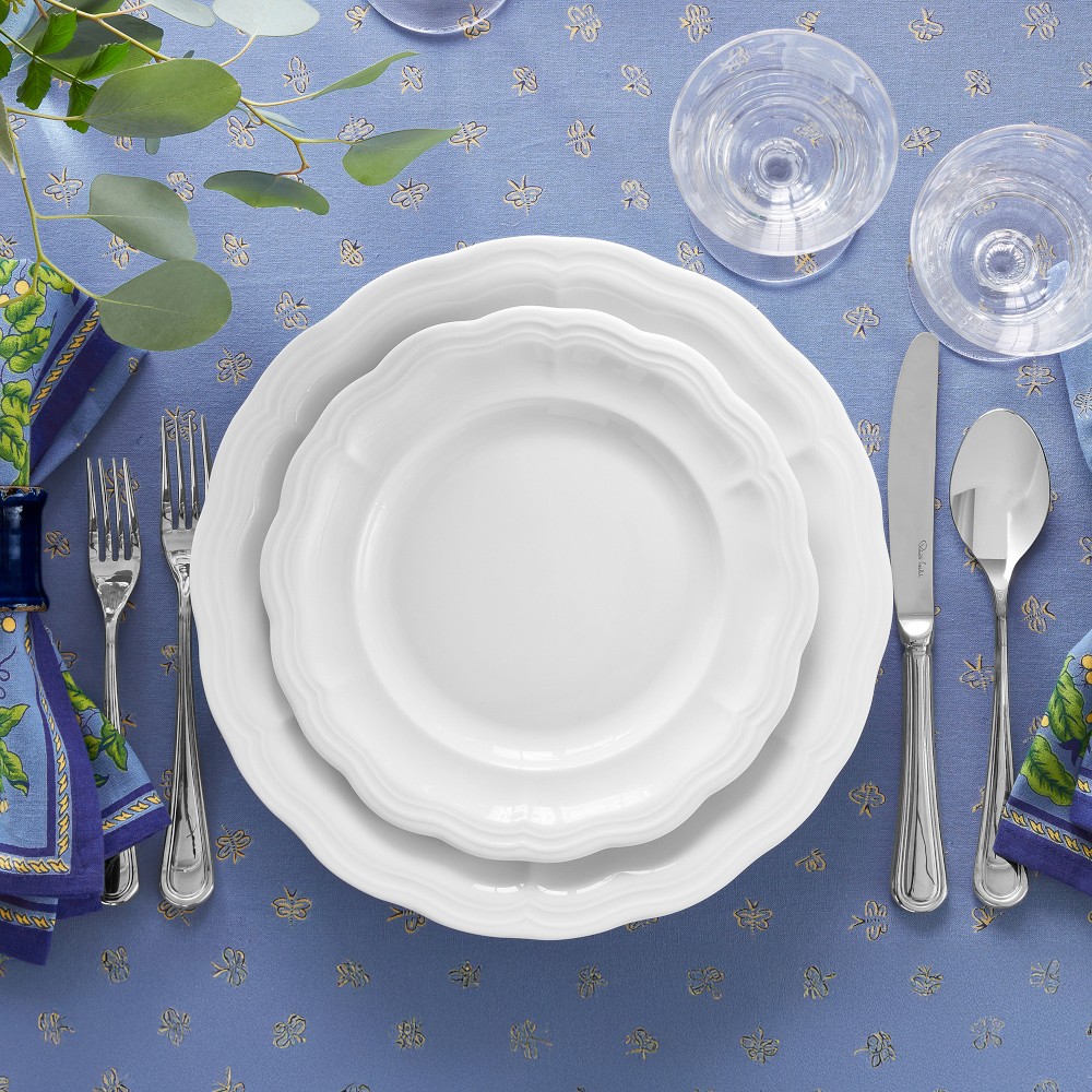 Pillivuyt Queen Anne Porcelain Salad Plates, Set of 4