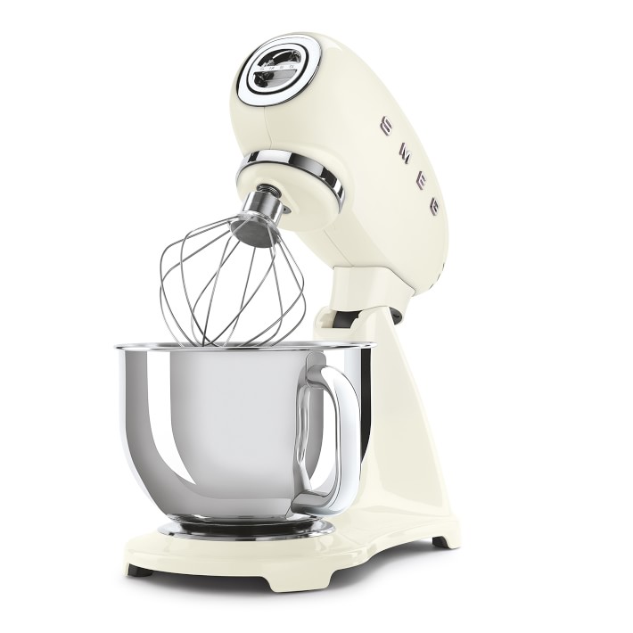 All-White Smeg Stand Mixer | Williams Sonoma