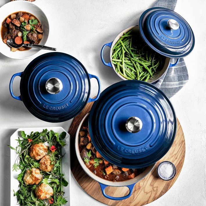 LE CREUSET ブルー 14cm Le Creuset Signature Enameled Cast Iron French Oven | Williams Sonoma