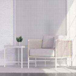 Monaco Outdoor Square Side Table (22&quot;)