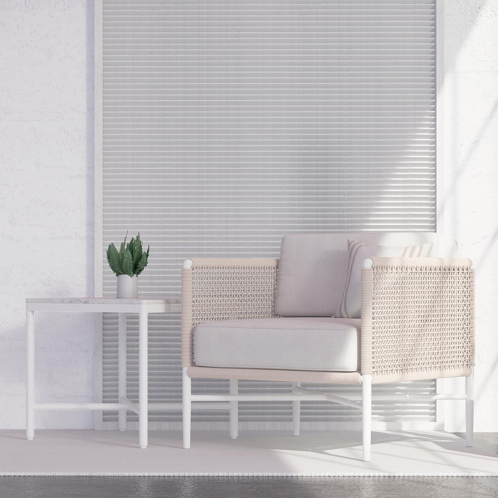 Monaco Outdoor Square Side Table (22&quot;)