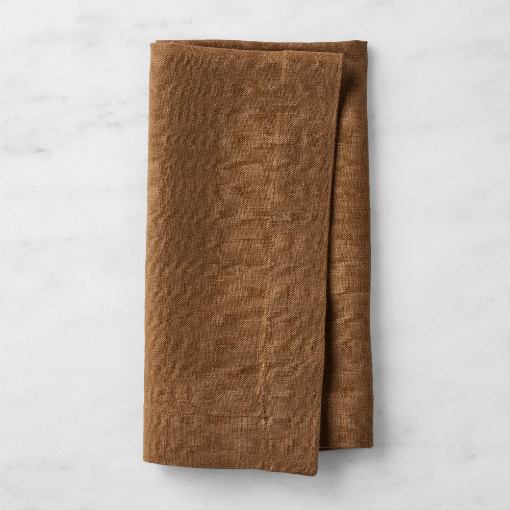 Signature Linen Napkins, Set of 8, Cocoa