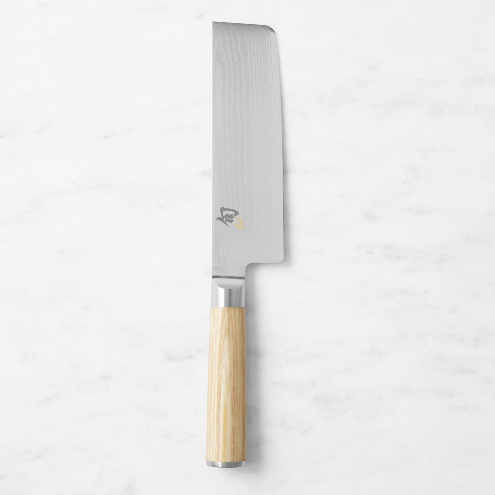 Shun Classic Hollow-Ground Nakiri Knife, 6 1/2", Blonde